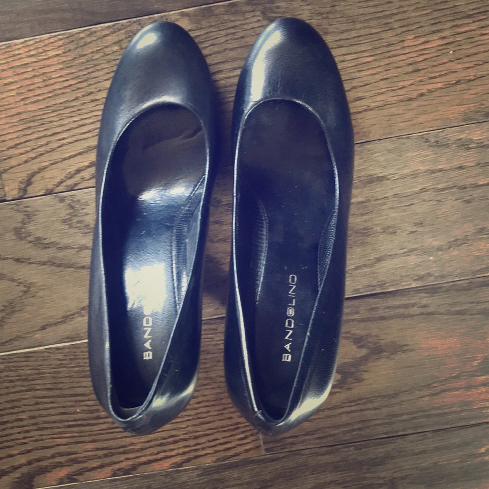 👠 Bandolino Black Platform Pumps Size 6 1/2